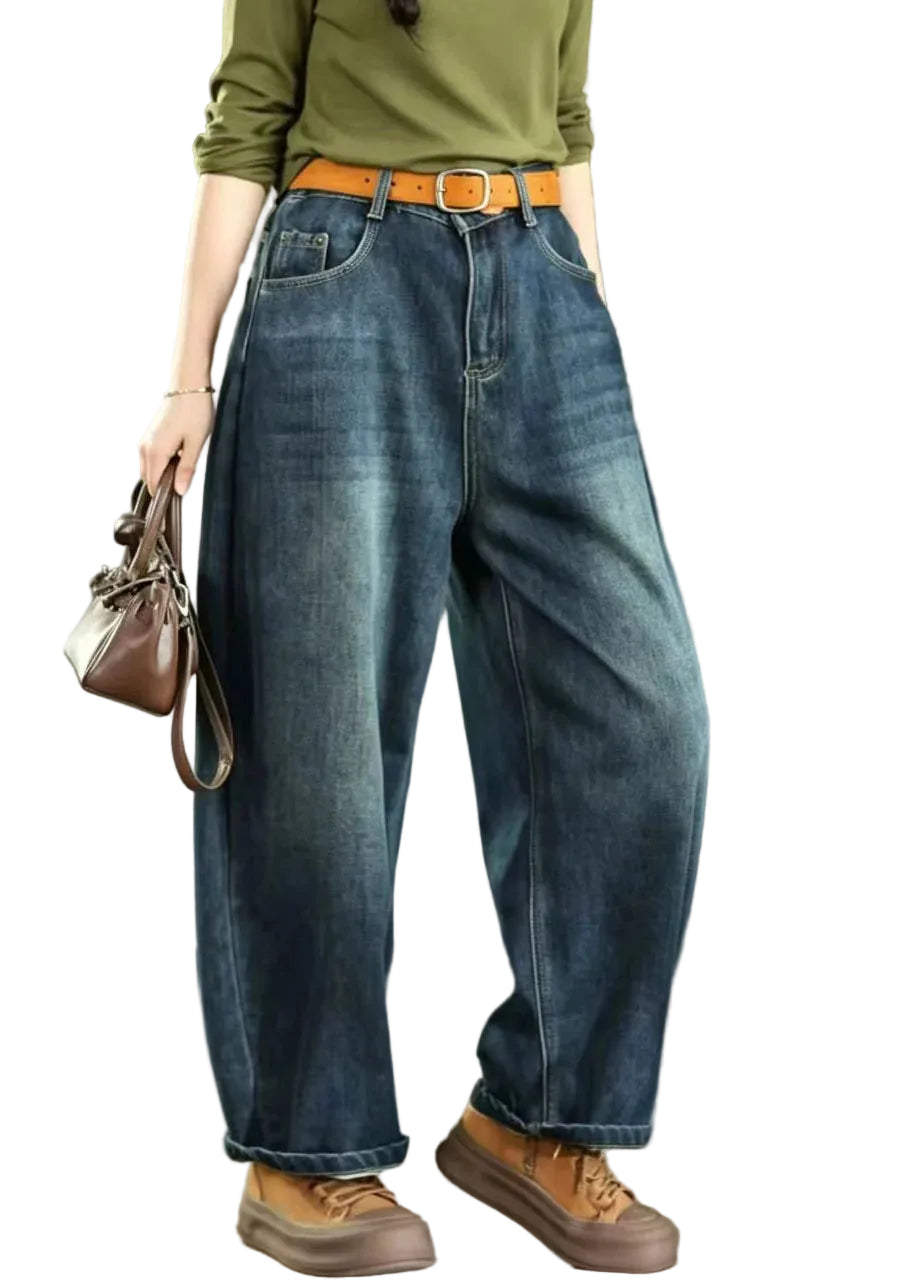 Dame Harembukser Oversized Lommer Casual Stil 0