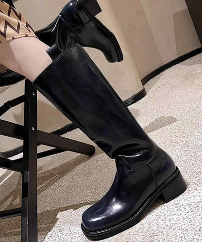 Dame Høje Støvler Chunky Heel 3