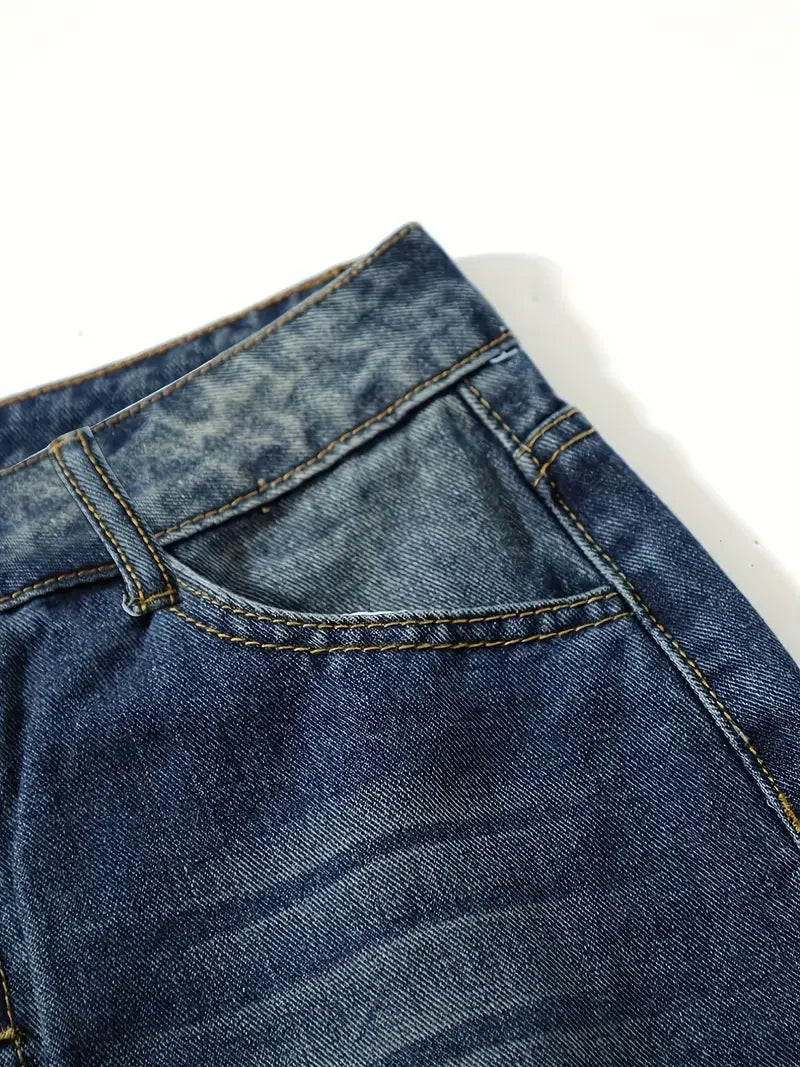 Dame Højtaljede Jeans Løs Pasform 6