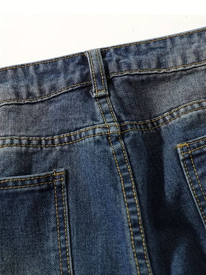 Dame Højtaljede Jeans Løs Pasform 7