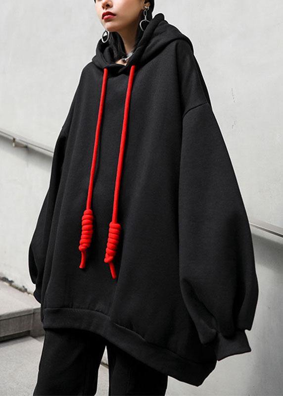 Dame Hoodie Sweatshirt med Hætte og Snøring til Afslappede Dage 1
