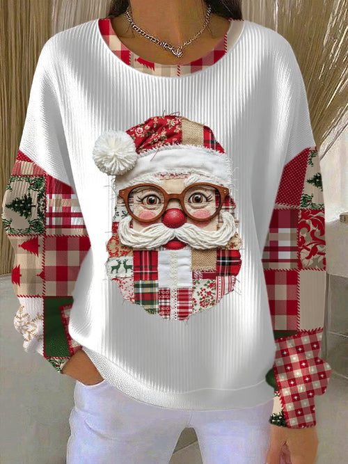 Dame Julesweater med Julemandsmotiv 0