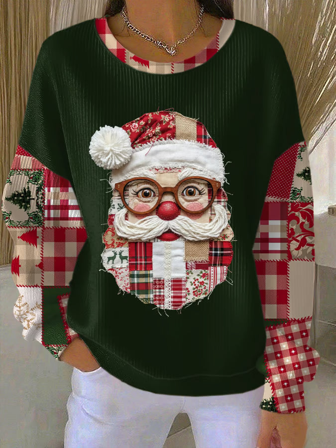 Dame Julesweater med Julemandsmotiv 2