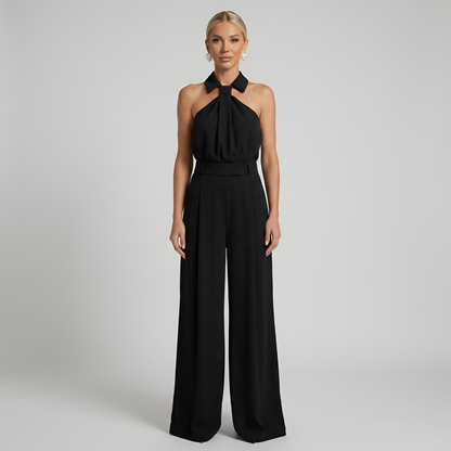Dame Jumpsuit Halter Neck med Brede Ben til Aften og Fest 5