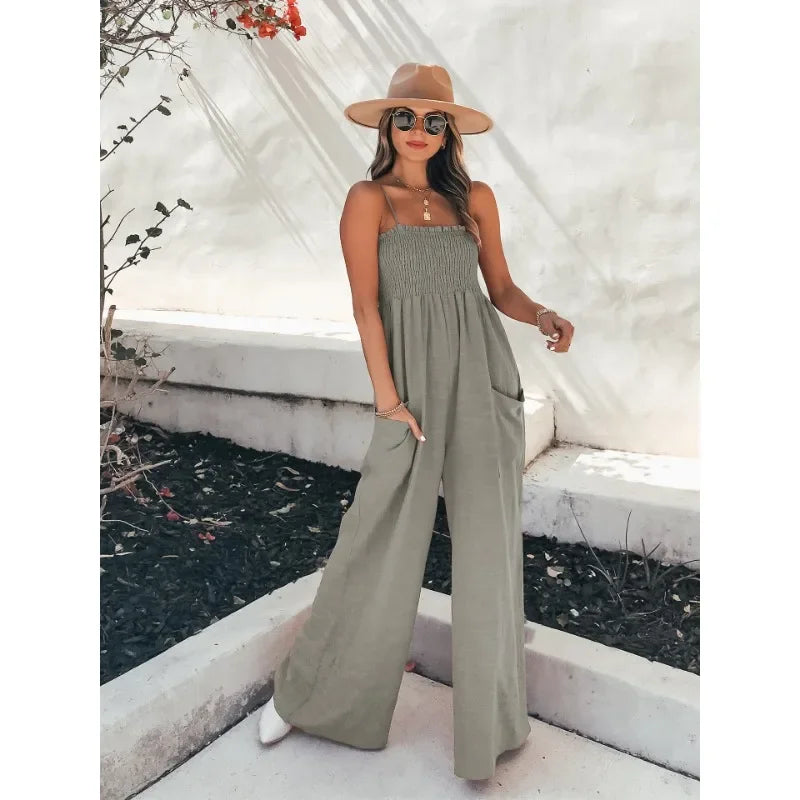 Dame Jumpsuit Løs Casual 7