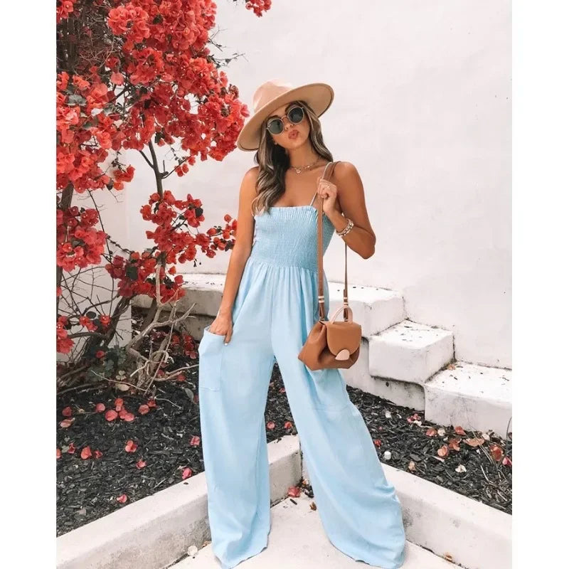 Dame Jumpsuit Løs Casual 8