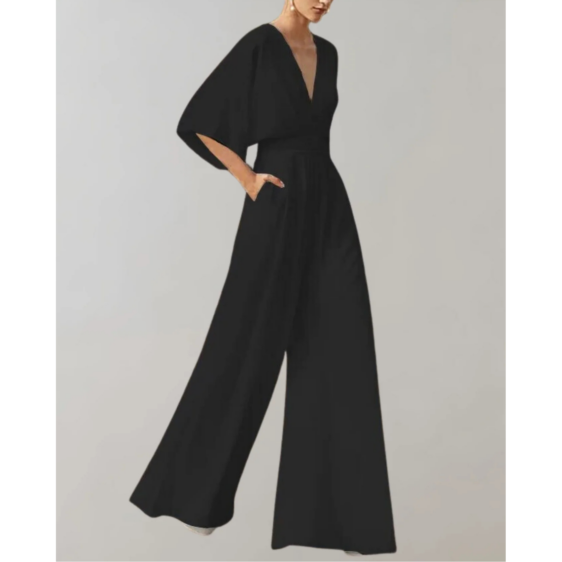 Dame Jumpsuit Med Flatterende Snit Til Dag- Og Aftenbrug 2