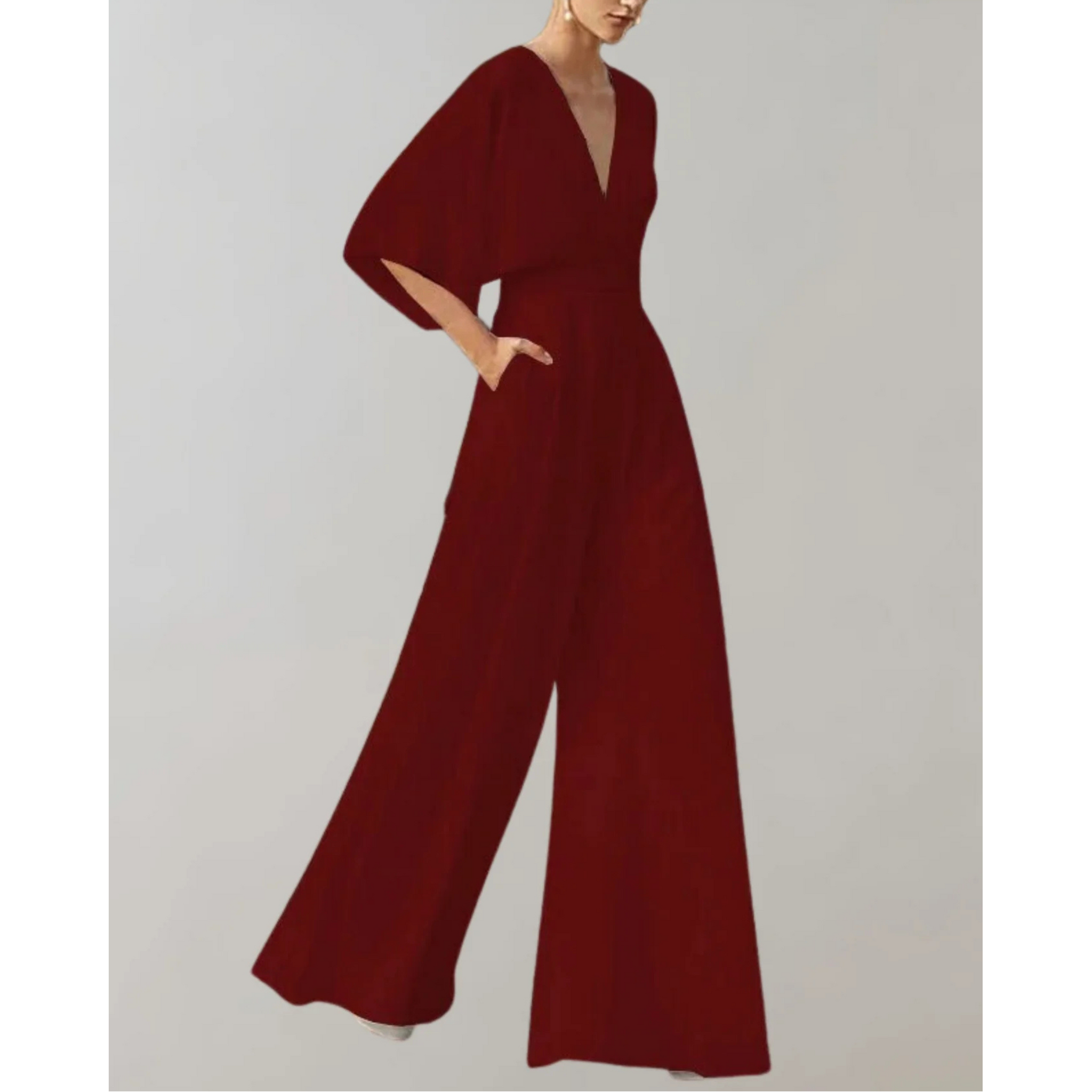 Dame Jumpsuit Med Flatterende Snit Til Dag- Og Aftenbrug 4