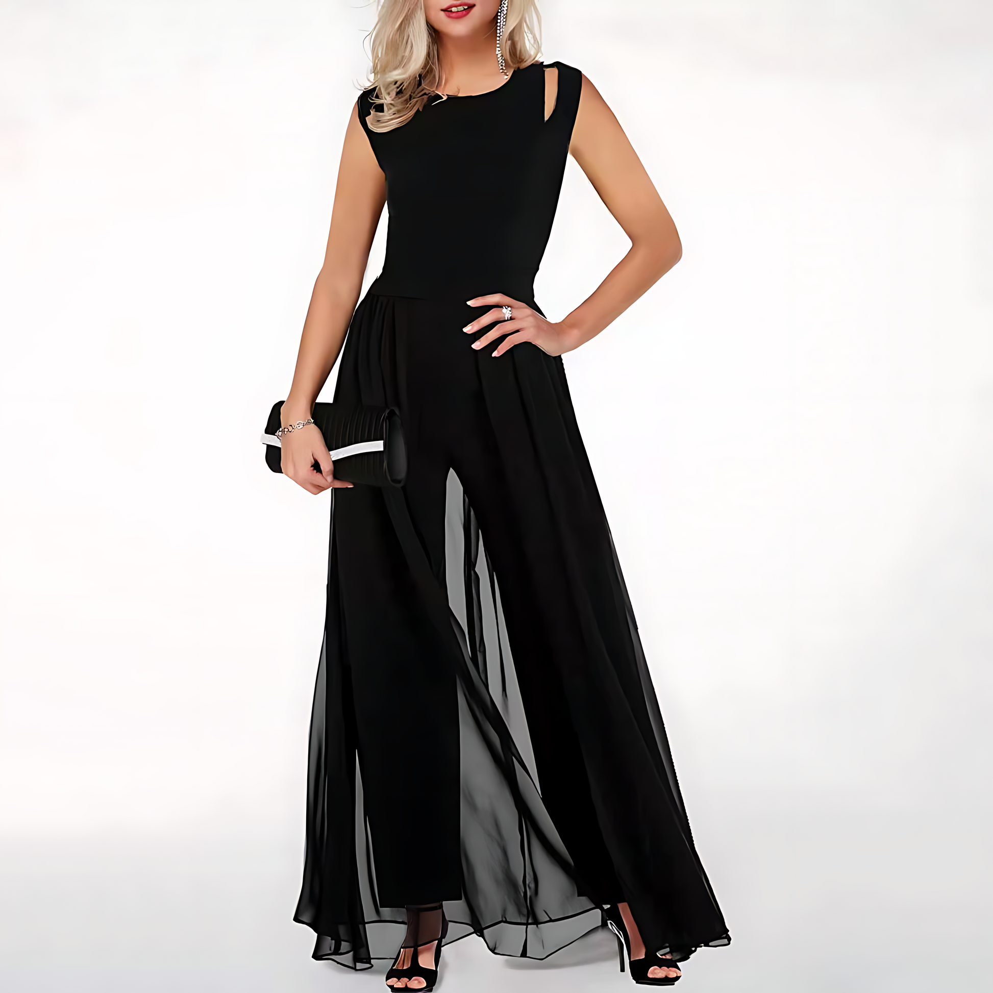 Dame Jumpsuit Trendy Design Til Kvinder - Slank Silhuet For Dag- Og Aftenbrug 3