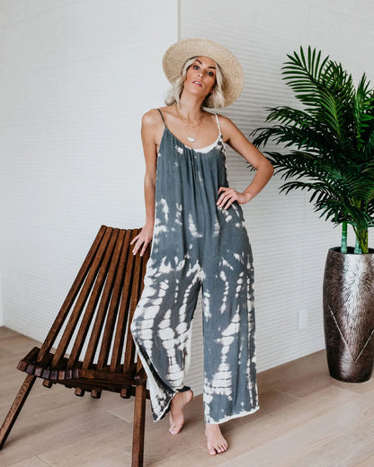 Dame Jumpsuit med Brede Ben 0