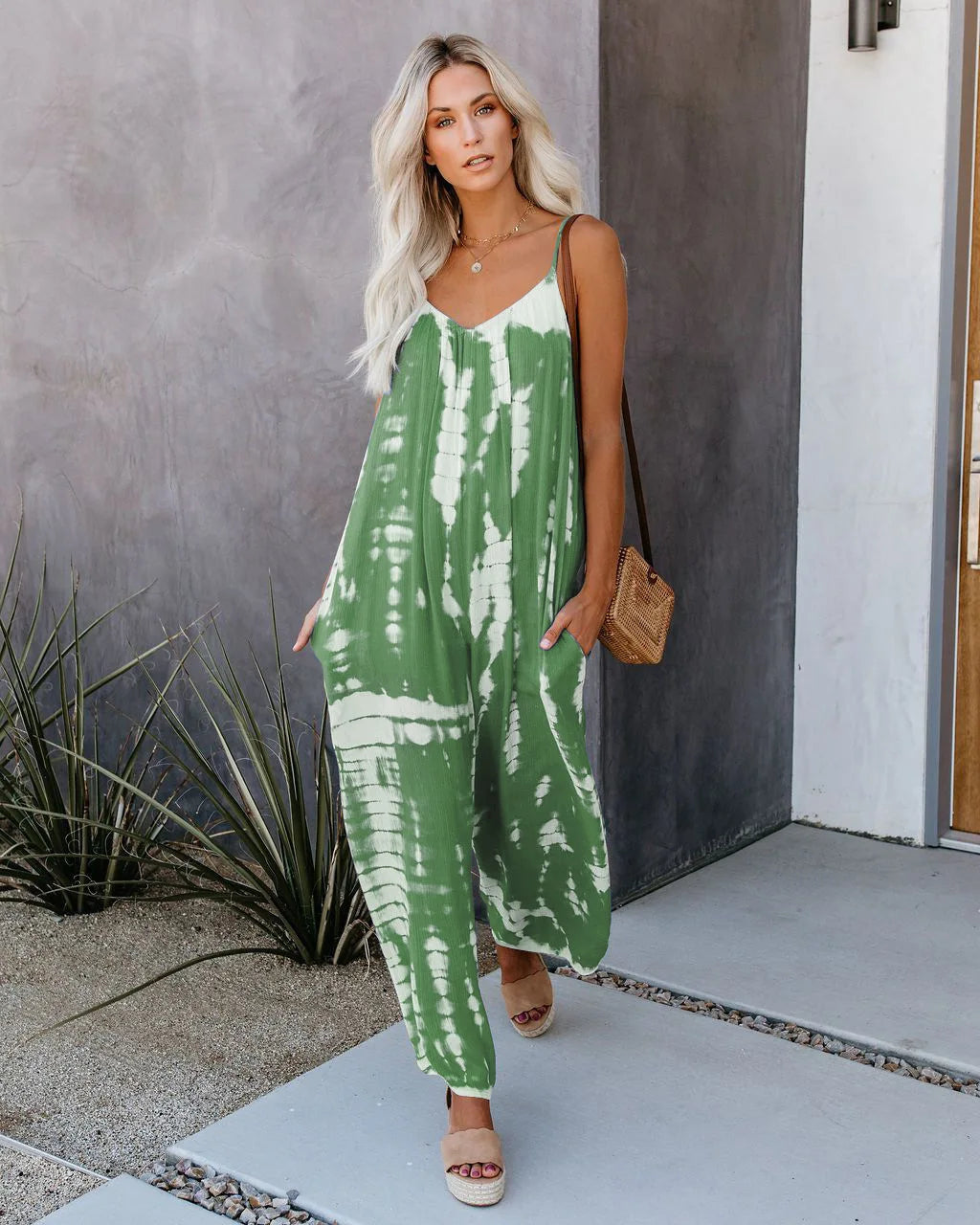 Dame Jumpsuit med Brede Ben 11