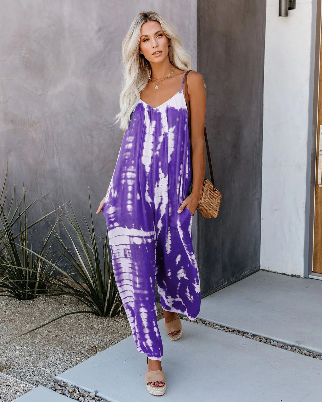 Dame Jumpsuit med Brede Ben 15
