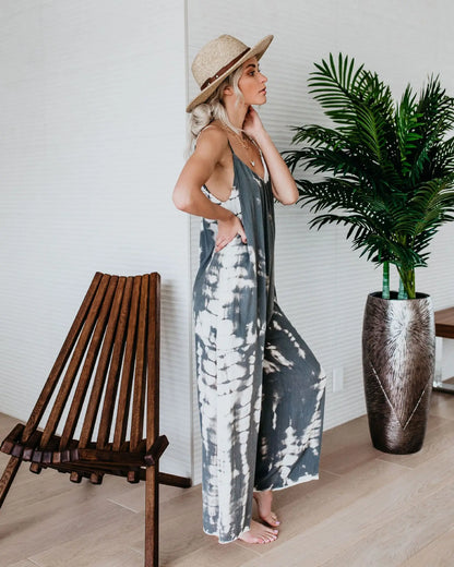 Dame Jumpsuit med Brede Ben 3