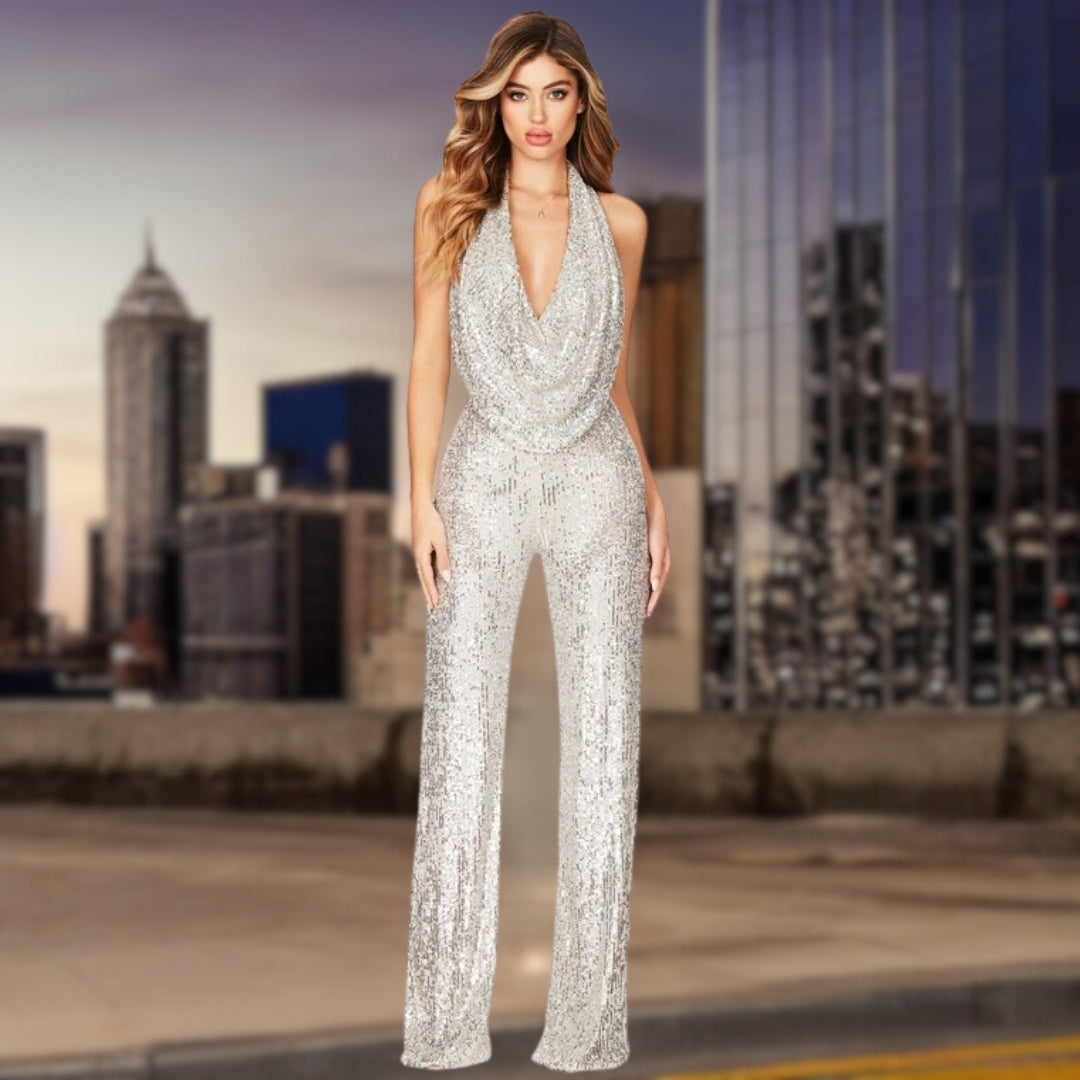 Dame Jumpsuit med Pailletter 1