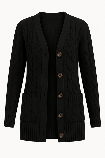 Dame Kabelstrik Cardigan til Forår 2