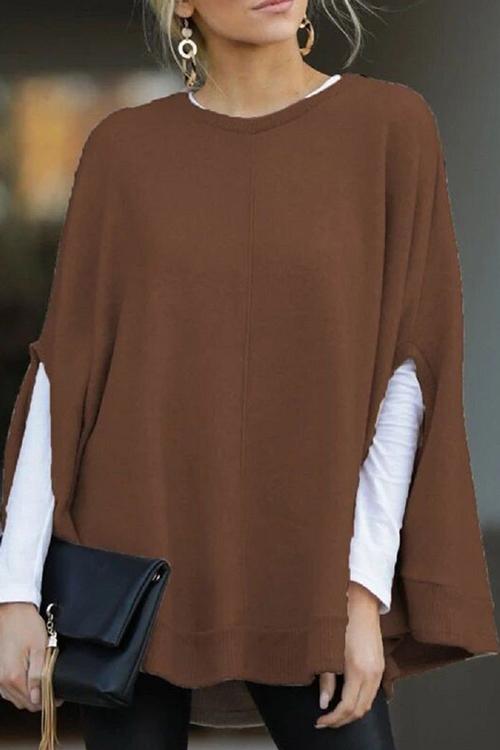 Dame Kappetrøje med Batwing Ærmer Casual 2