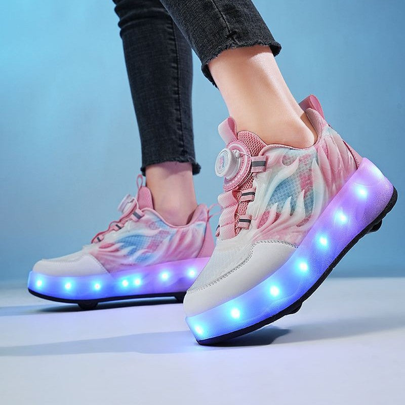Dame LED Lys Sko med Rulleskøjte Funktion Moderne Design 1