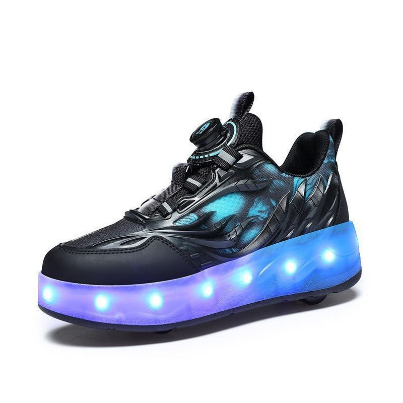 Dame LED Lys Sko med Rulleskøjte Funktion Moderne Design 2