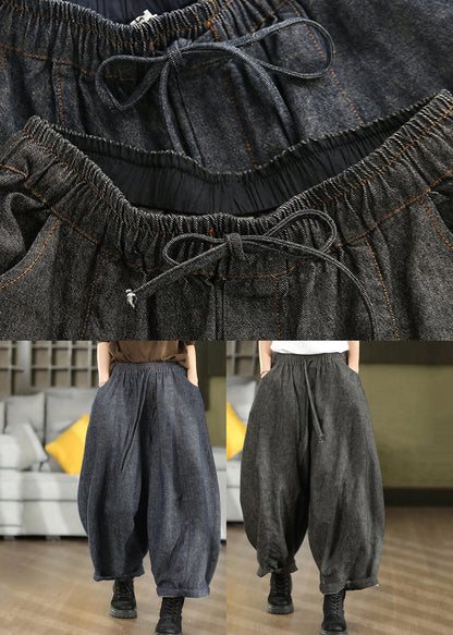 Dame Lanternebukser Casual med Elastisk Talje 3