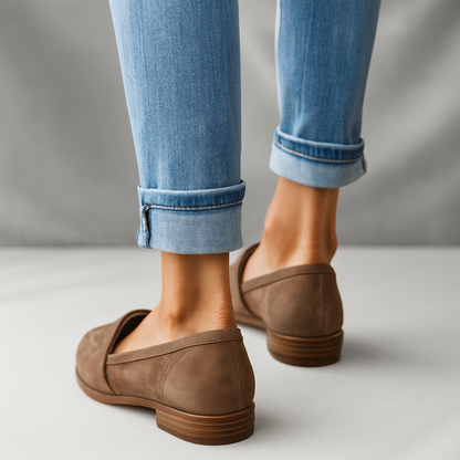 Dame Loafers Komfortable Tå Design 5