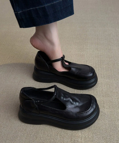 Dame Loafers med Plateau og Spænde 1