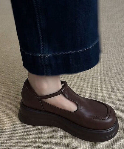 Dame Loafers med Plateau og Spænde 3