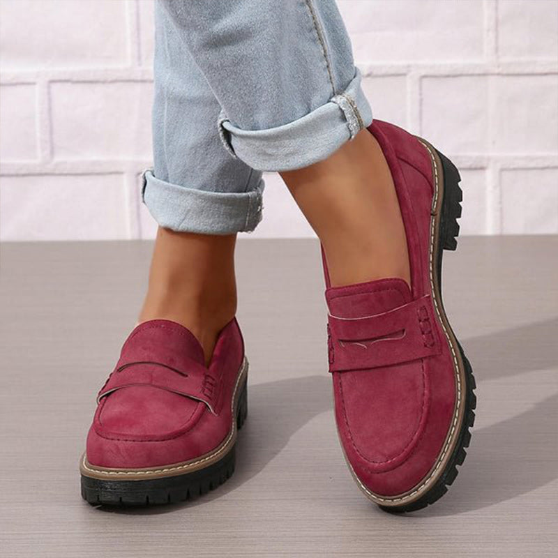 Dame Loafers med Platform Design 4