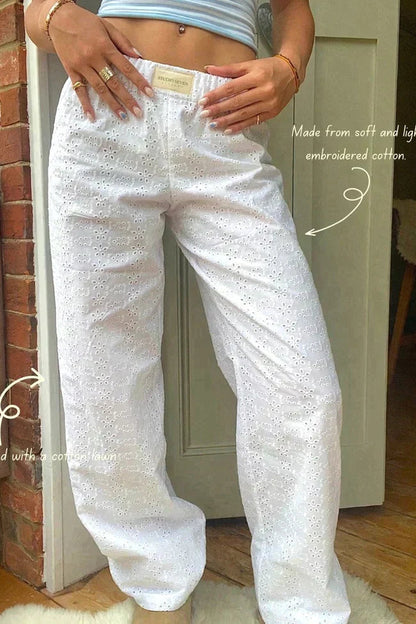 Dame Loose Fit Bukser Stribede 12