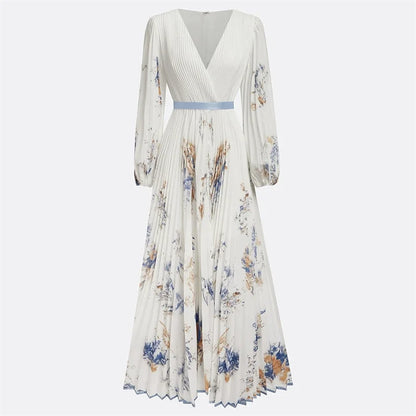 Dame Maxi Kjole A-line med Print 4