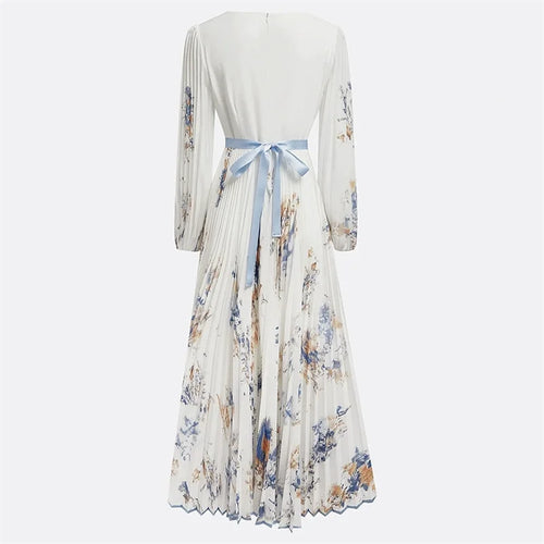 Dame Maxi Kjole A-line med Print 5