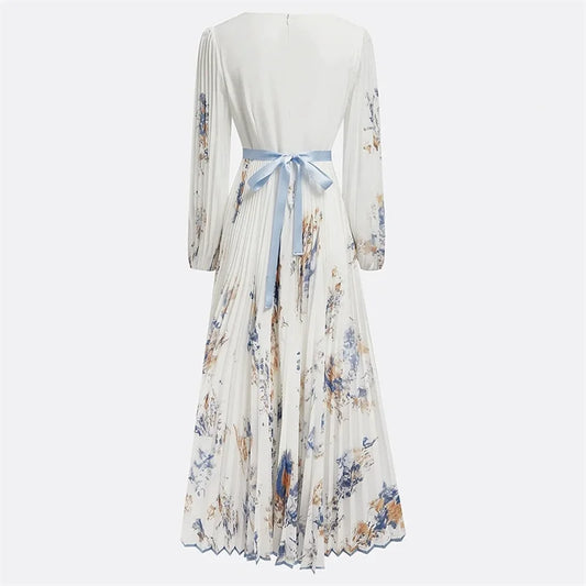 Dame Maxi Kjole A-line med Print 5