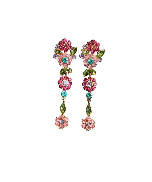 Dame Øreringe Blomsterdråbe Design 0