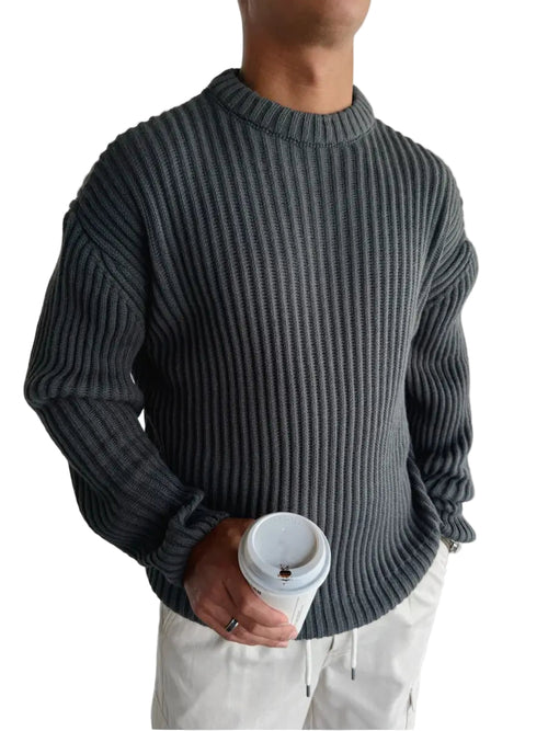 Dame Overdimensioneret Strikket Sweater 0