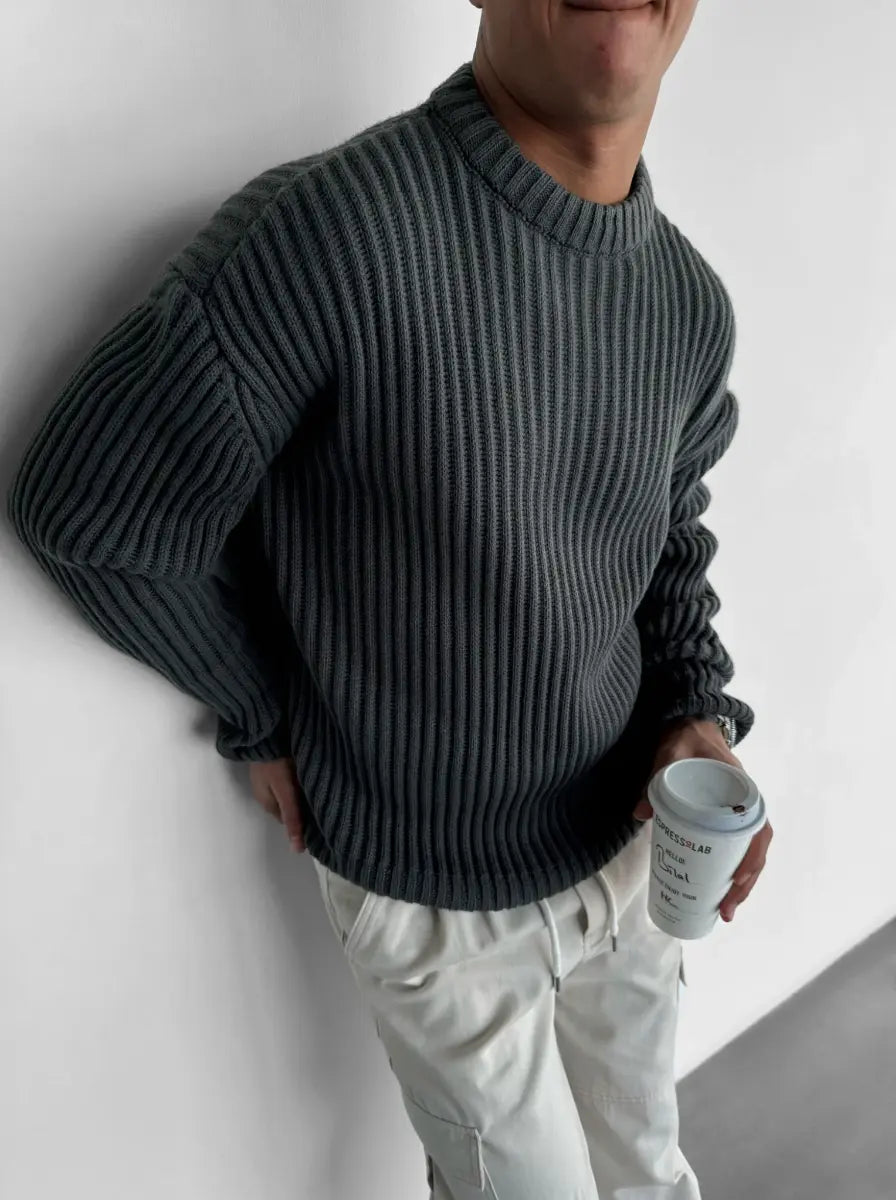 Dame Overdimensioneret Strikket Sweater 1