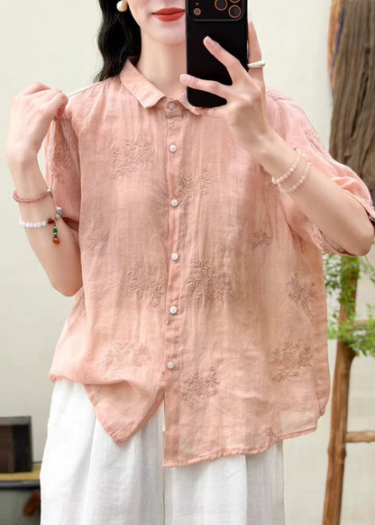 Dame Oversize Top med Broderi - Trendy og Komfortabel Toppe til Damer 2