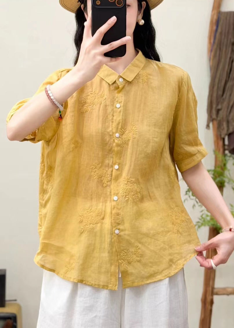 Dame Oversize Top med Broderi - Trendy og Komfortabel Toppe til Damer 3