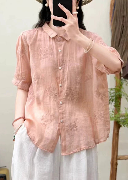 Dame Oversize Top med Broderi - Trendy og Komfortabel Toppe til Damer 4