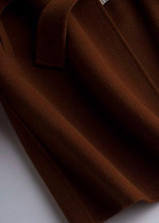 Dame Oversize Trench Coat med Notched Krave 2