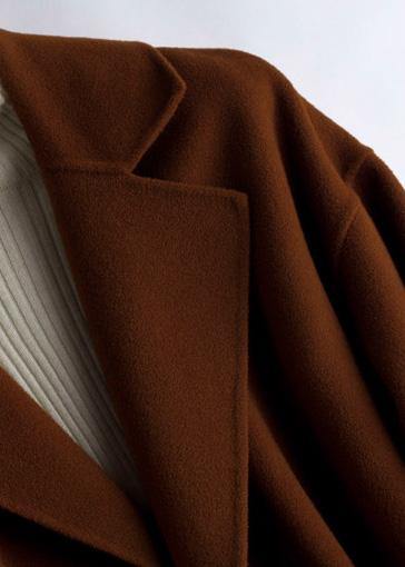 Dame Oversize Trench Coat med Notched Krave 3