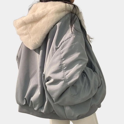 Dame Oversize Vinterjakke Trendy 1