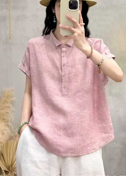Dame Oversized Bluse med Peter Pan Krave 1