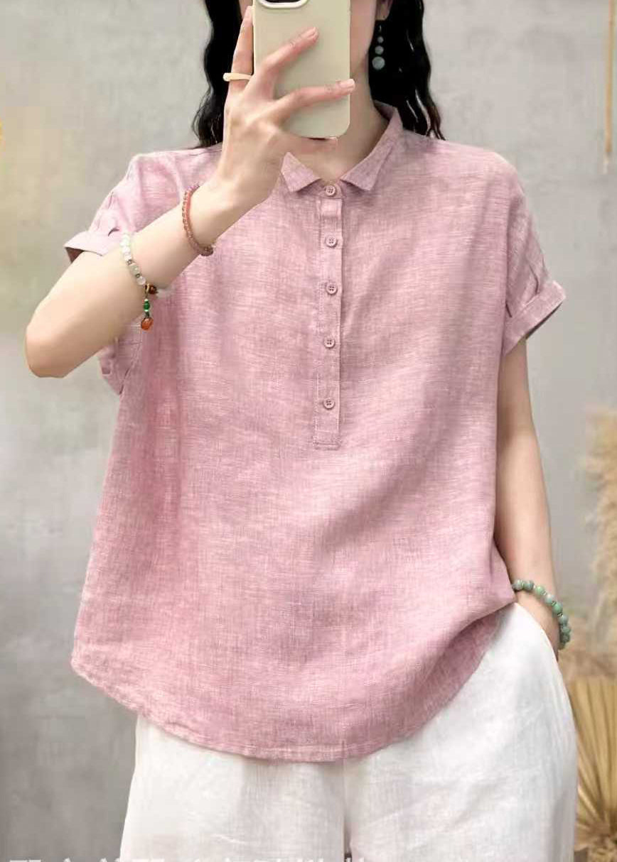 Dame Oversized Bluse med Peter Pan Krave 2
