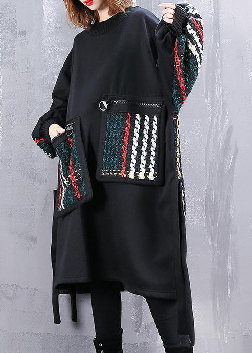 Dame Oversized Kjole med Patchwork Design til Sommer og Fest 4