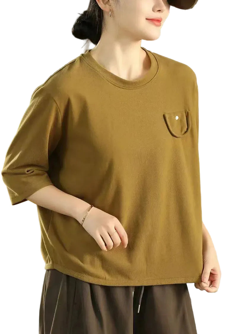 Dame Oversized Skjorte Halværmet Casual Stil 0