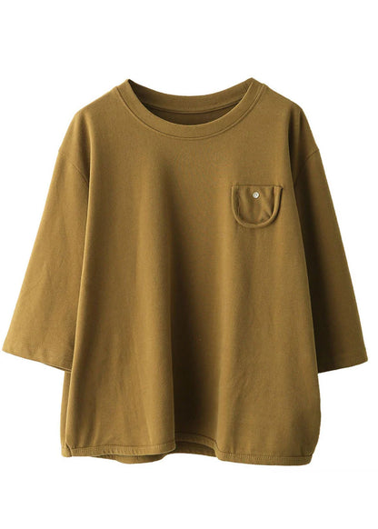 Dame Oversized Skjorte Halværmet Casual Stil 4