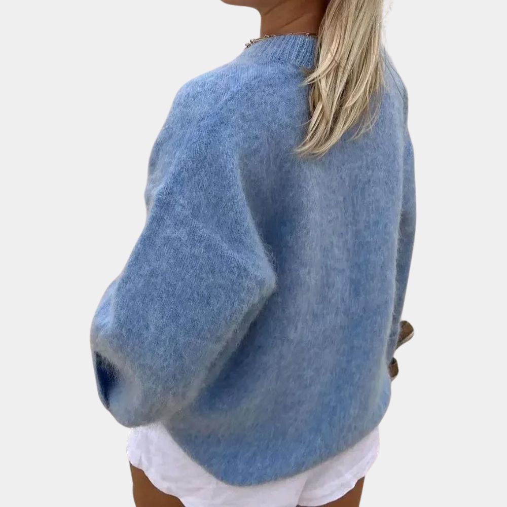 Dame Oversized Striktrøje Tidløs Stil 2