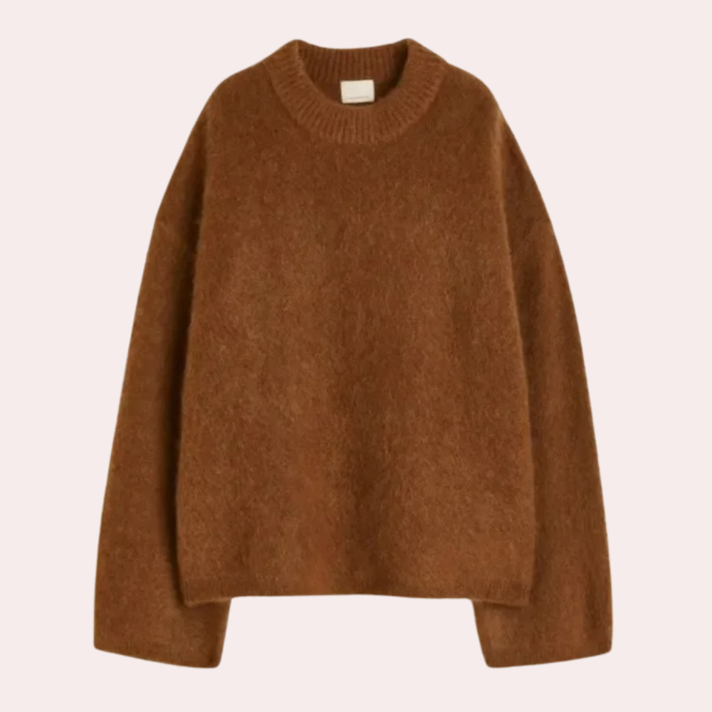 Dame Oversized Striktrøje Tidløs Stil 4