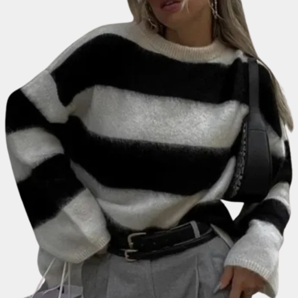 Dame Oversized Striktrøje Tidløs Stil 6