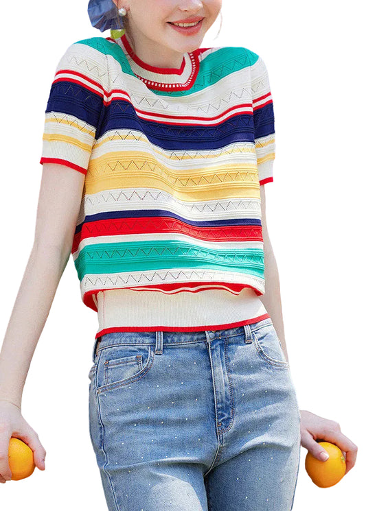 Dame Oversized Tanktop med Farveblokke 0