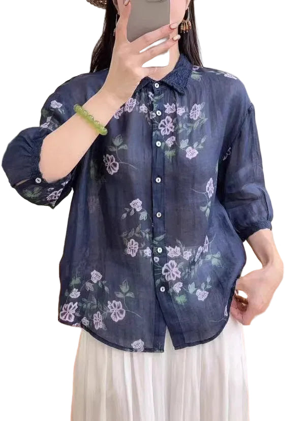 Dame Oversized Top med Print til Varme Sommerdage 0